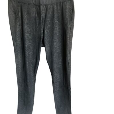 NWT- Plus Size Democracy Glider Leggings Black-Size 2X